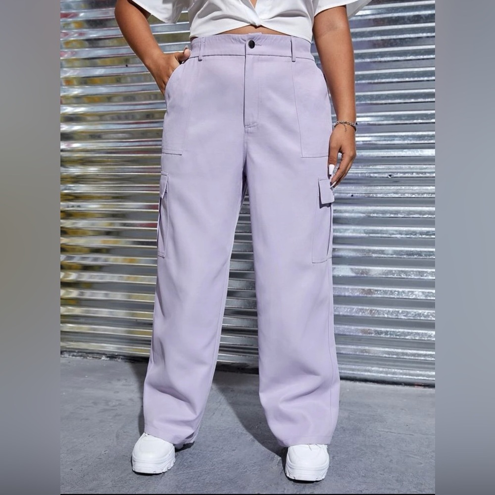 SHEIN Lavender Cargo Pants